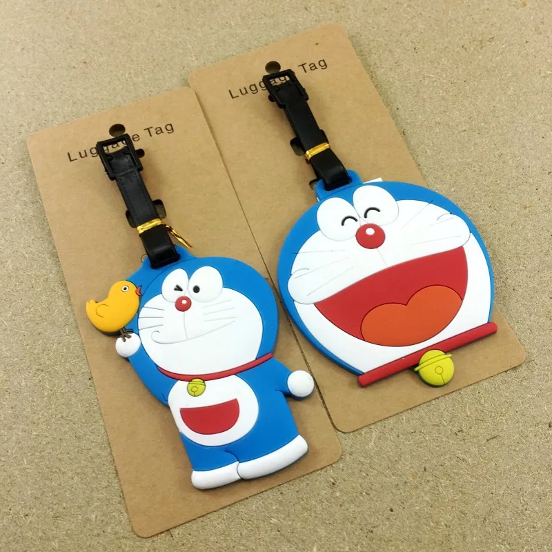 2018 Mala аксессуары для путешествий багажная бирка Doraemon мультяшный силикагель