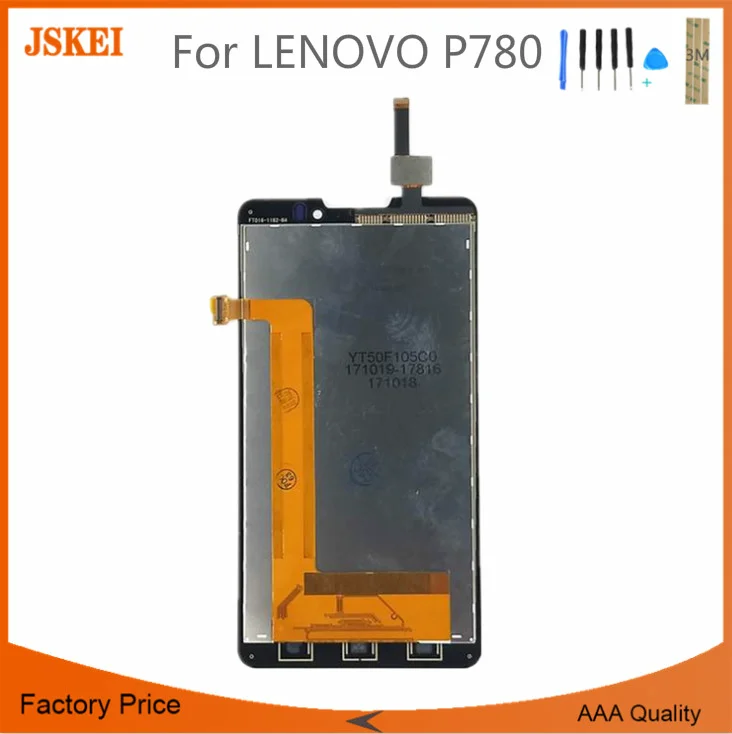 Запасные части 5 0 дюймов для Lenovo P780 ЖК экран дисплей с кодирующий преобразователь