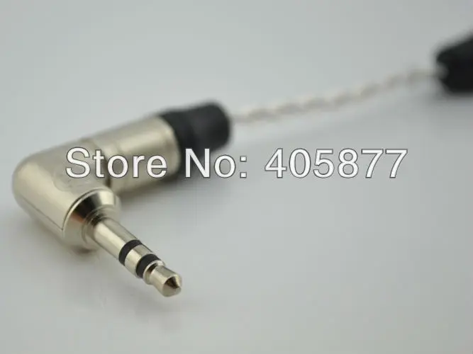 Высококачественный посеребренный кабель для наушников с угловым штекером 3 5 мм