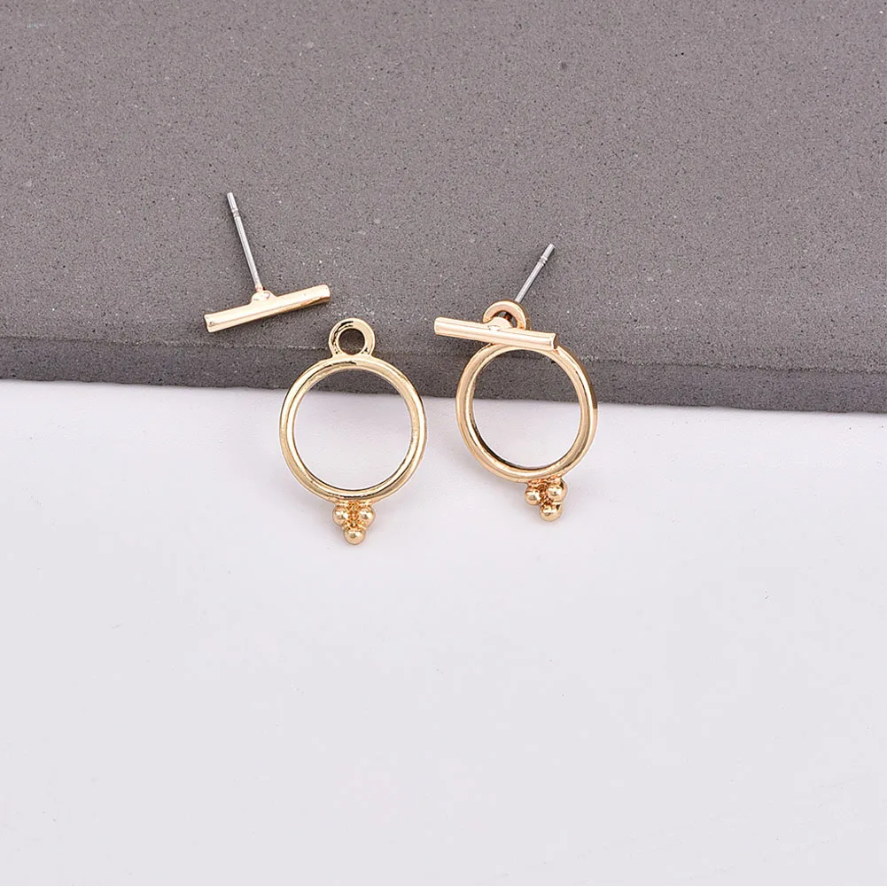 Серьги гвоздики классические шикарные круглые модные серебряные простые