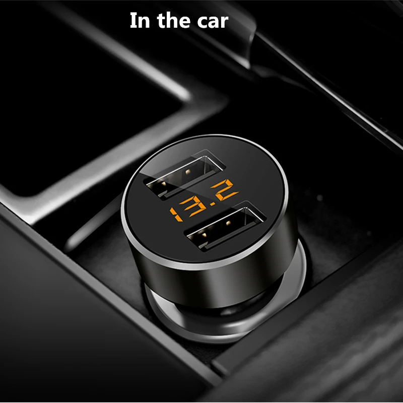 зажигалка Автомобильное зарядное устройство с двумя USB-портами 5 В 3 6 А быстрая