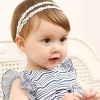 baby bow girls lace headbands pearl flowers headband headwear hair band baby hair accessories girls christmas gifts