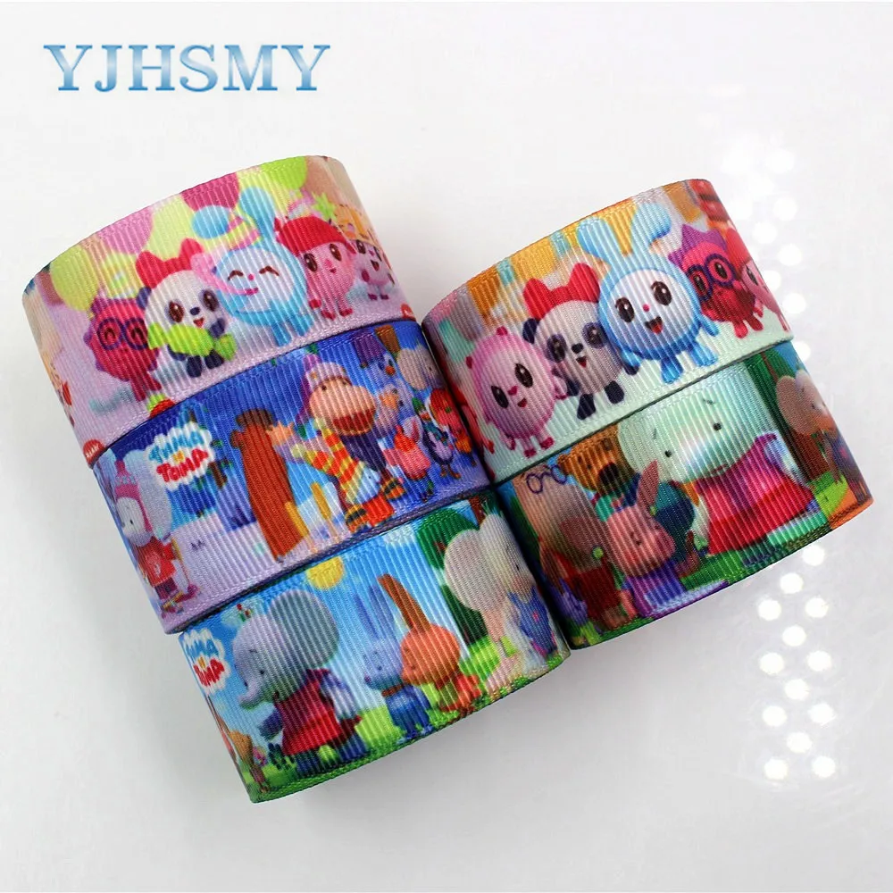 YJHSMY D 171204 394 25 мм 5 ярдов Мультяшные ленты со слоном Термотрансферная печатная