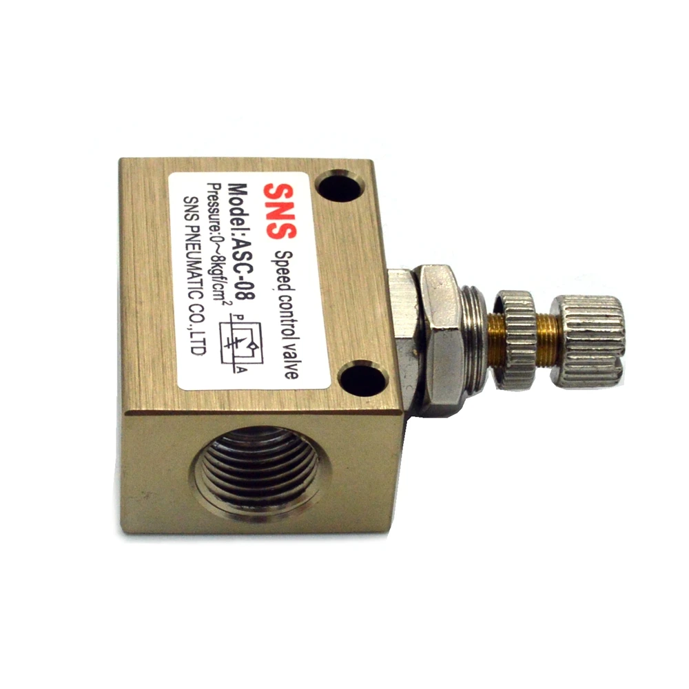 1/4 &quotBSPT пневматический с контролем скорости потока воздуха клапан ACS-08 |