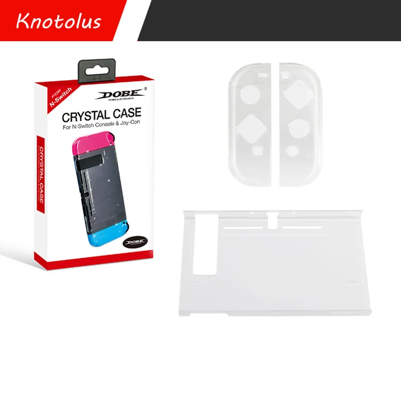 for nintend Switch small handle Transparent crystal box Game sets game component Handle cover and Host shell Set | Электроника