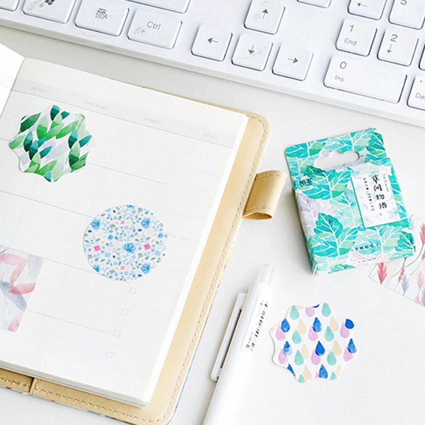 45 шт./лот Grass story Journal sticker s японская наклейка для скрапбукинга на заказ самоклеющаяся наклейка для дневника Diy
