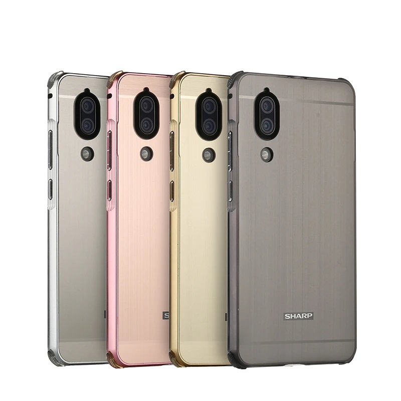 Чехол для AQUOS S2 5 дюймов матовая задняя крышка жесткий чехол с металлическим