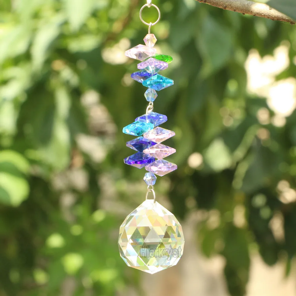 

Кристальный шар Suncatcher, Радужный декор, Фен-шуй, призмы, подвеска Маятник, подвесная 30 мм