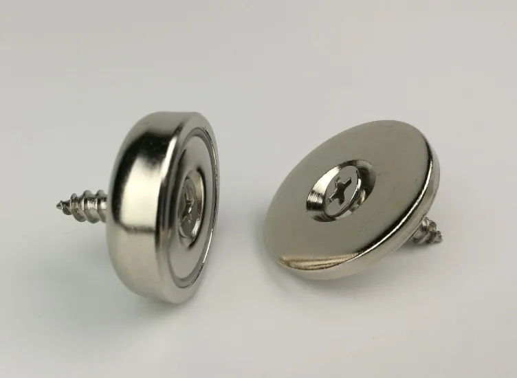 D25mm стальная чашка редкоземельный магнит с ударной пластиной Неодимовый N52 магнит ловить наборы для фиксатор для дерева мебель, дверь, шкаф