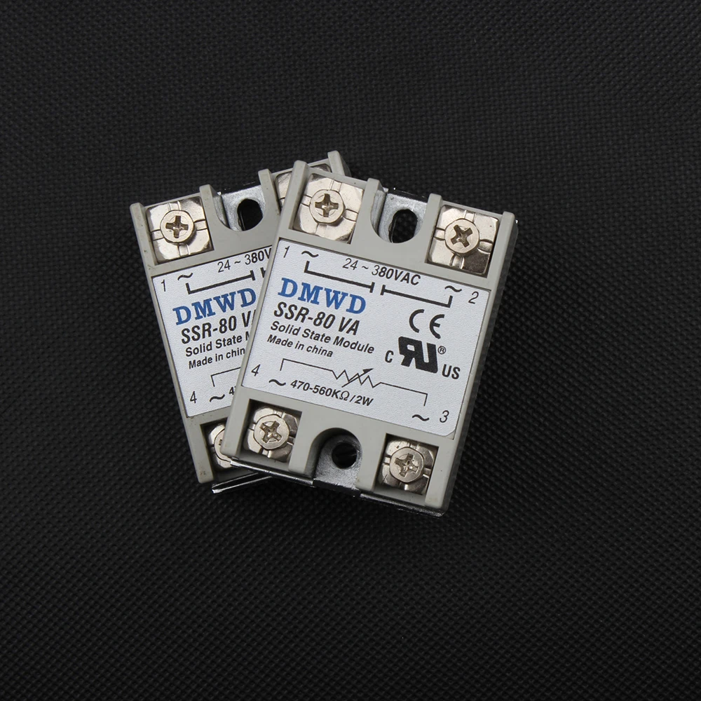 1 шт. твердотельное реле SSR-80VA 80A 500K ohm до 24-380V AC SSR 80VA твердотельного сопротивления