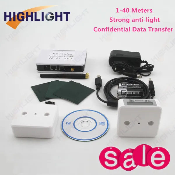 Хайлайтер HPC005 Высокоточный беспроводной счетчик людей для торгового центра|wireless