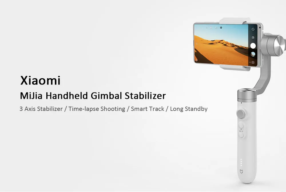 Оригинальный Xiaomi Mijia 3 х осевой ручной шарнирный стабилизатор AI Smart трек 5000 мАч для