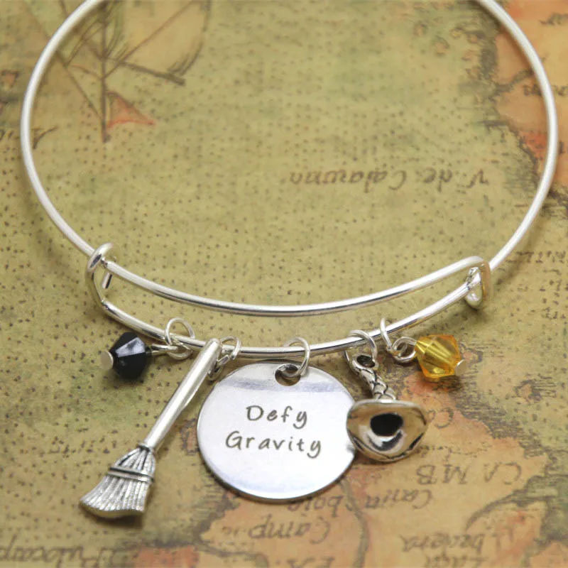 12 шт браслет с музыкальным вдохновлением defy gravity Elphaba Glinda Wicked bangles adjusable | Украшения