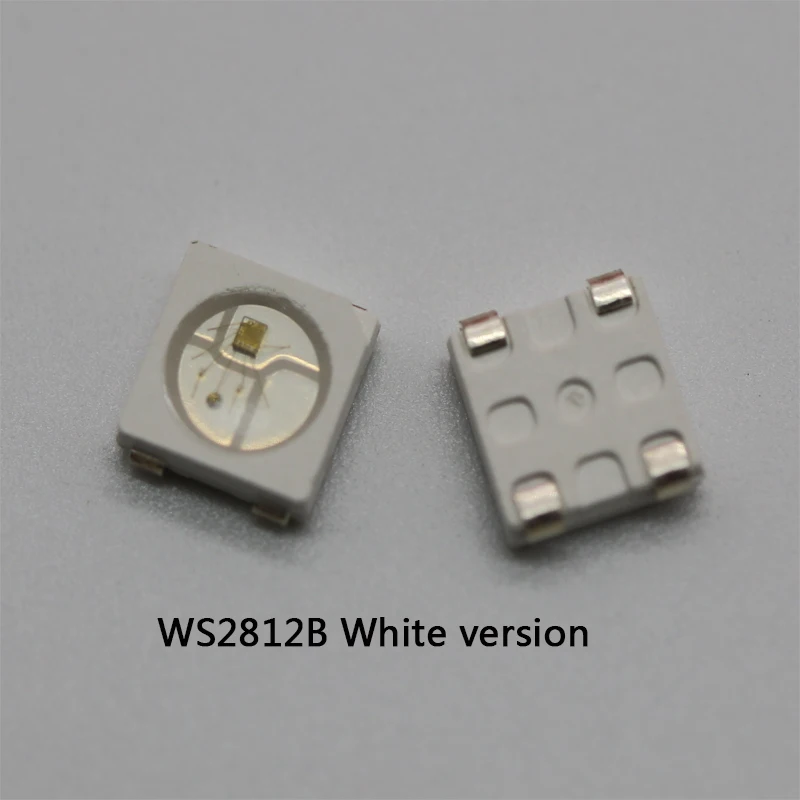 10~1000pcs WS2812B (4pins) LED Chip 5050 RGB SMD White version WS2812 Individually Addressable Digital Pixels DC5V | Лампы и освещение