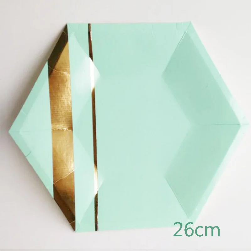 8pcs Mint Green 8 шт./лот красочные бумажные стаканы в полоску и тарелки для свадьбы, дня рождения украшения Baby Shower фестиваль для детей посуда вечерние поставки - Цвет: 8pcs Mint Green