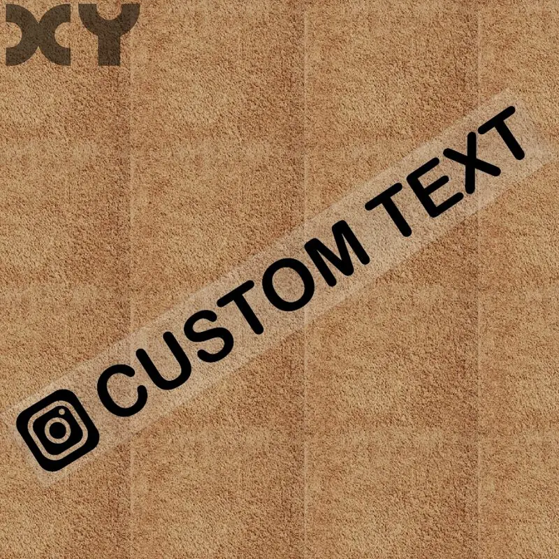 XY персонализированные пользовательские Instagram имя пользователя водонепроницаемый автомобиль и мотоцикл наклейка бампера стикеры Прямая