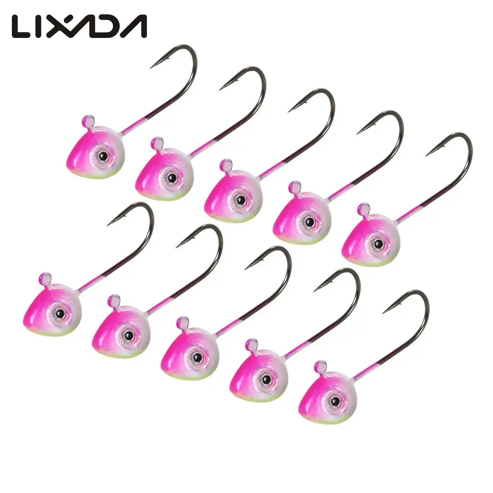 Lixada 10 шт. рыболовные крючки имитация приманки рыболовный крючок с бородкой