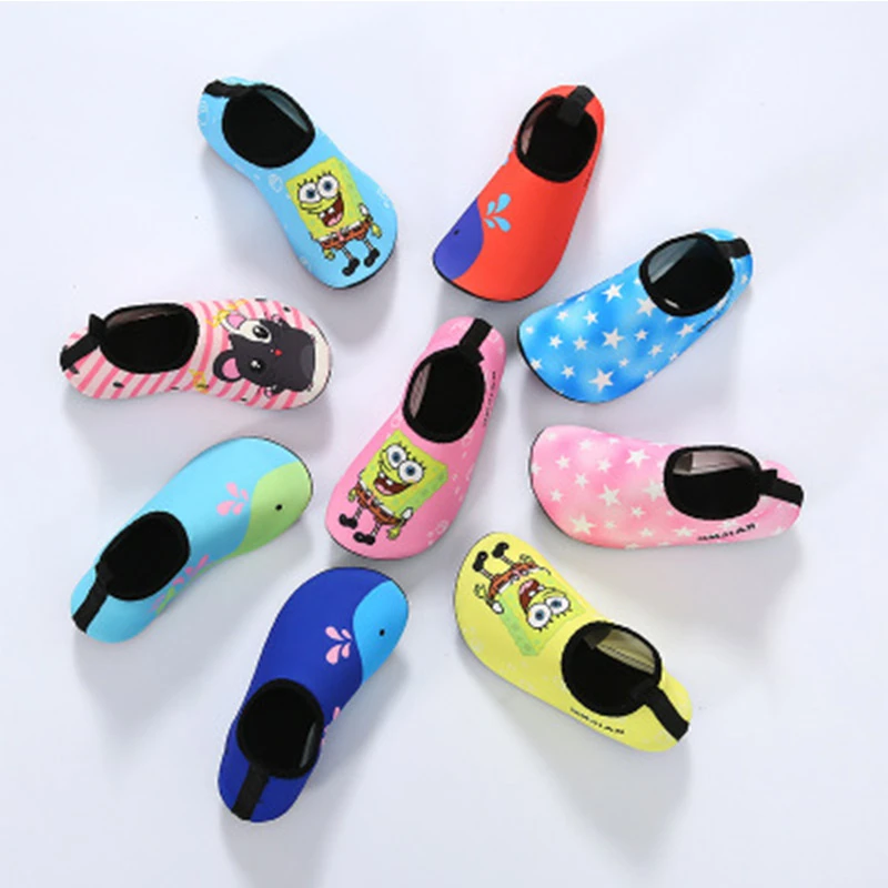 Candomom/Детская парусиновая пляжная обувь с принтом быстросохнущие детские