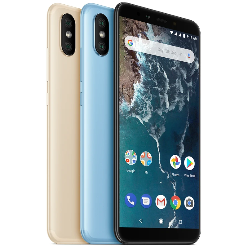 Глобальная версия Xiaomi Mi A2 4 Гб 32 GB 5 99 &quot18:9 полный Экран Snapdragon 660 Octa Core 20 + 12 МП