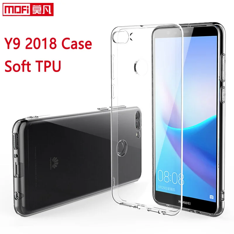 Чехол для Huawei Y9 2018 чехол силиконовый Ультратонкий из ТПУ прозрачный задней