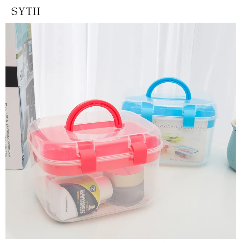 SYTH домашняя прозрачная маленькая портативная коробка для хранения