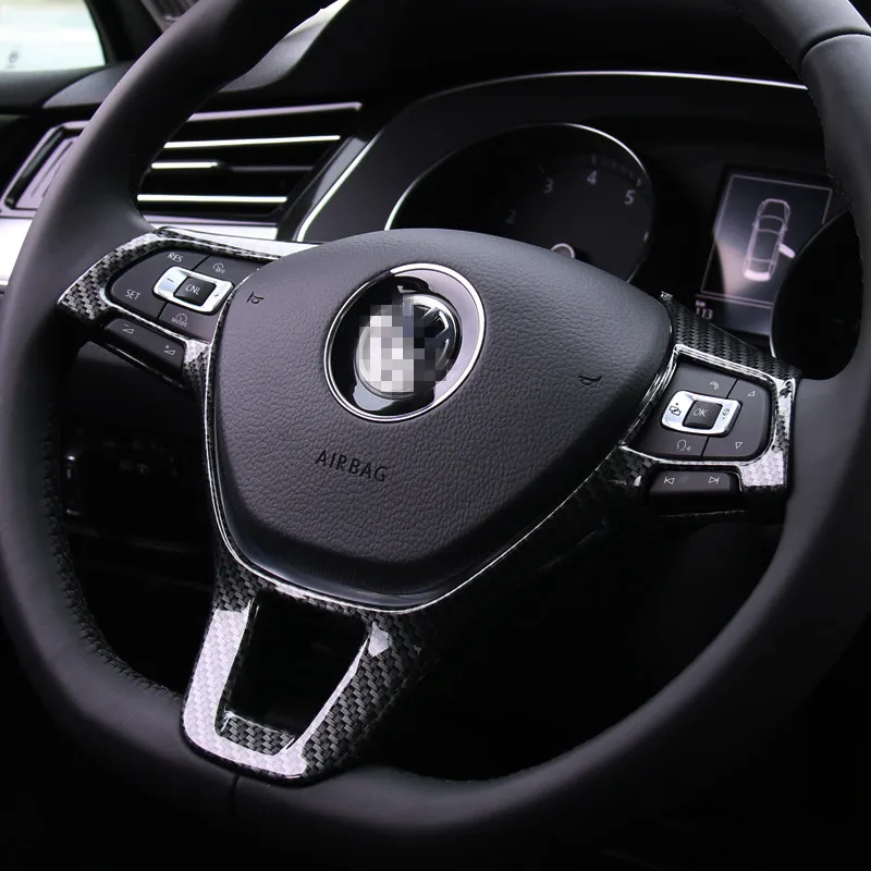 Автомобильные декоративные наклейки на руль для VW Golf 7 6 Jetta MK6 MK7 Passat B5 B6 B7 модифицированное украшение