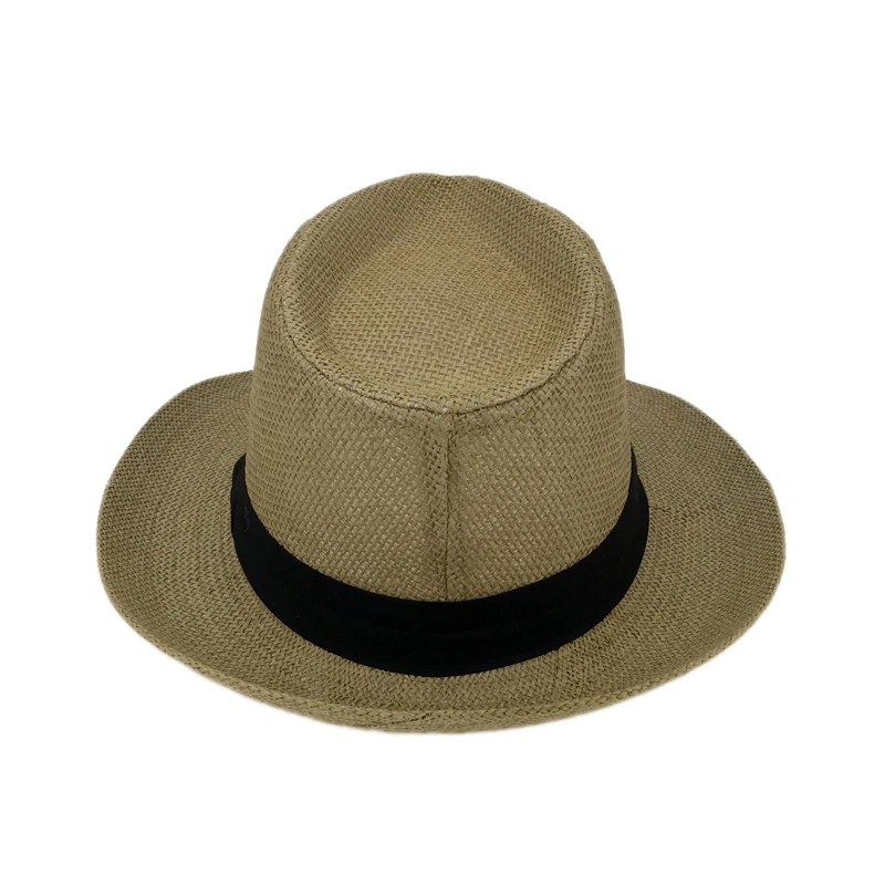 Новая летняя пляжная шляпа для мужчин и женщин черно-белая Панама модные шапки