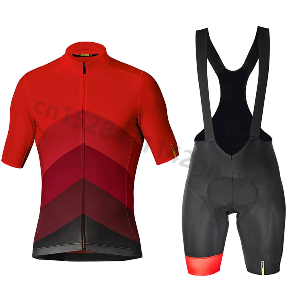 Мужская велосипедная футболка Pro Team MAVIC спортивный костюм с коротким рукавом для