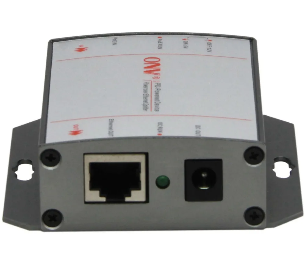 

10/100/1000M PoE Splitter with DC 5V/12V Output. Compatible with IEEE802.3at (24W)