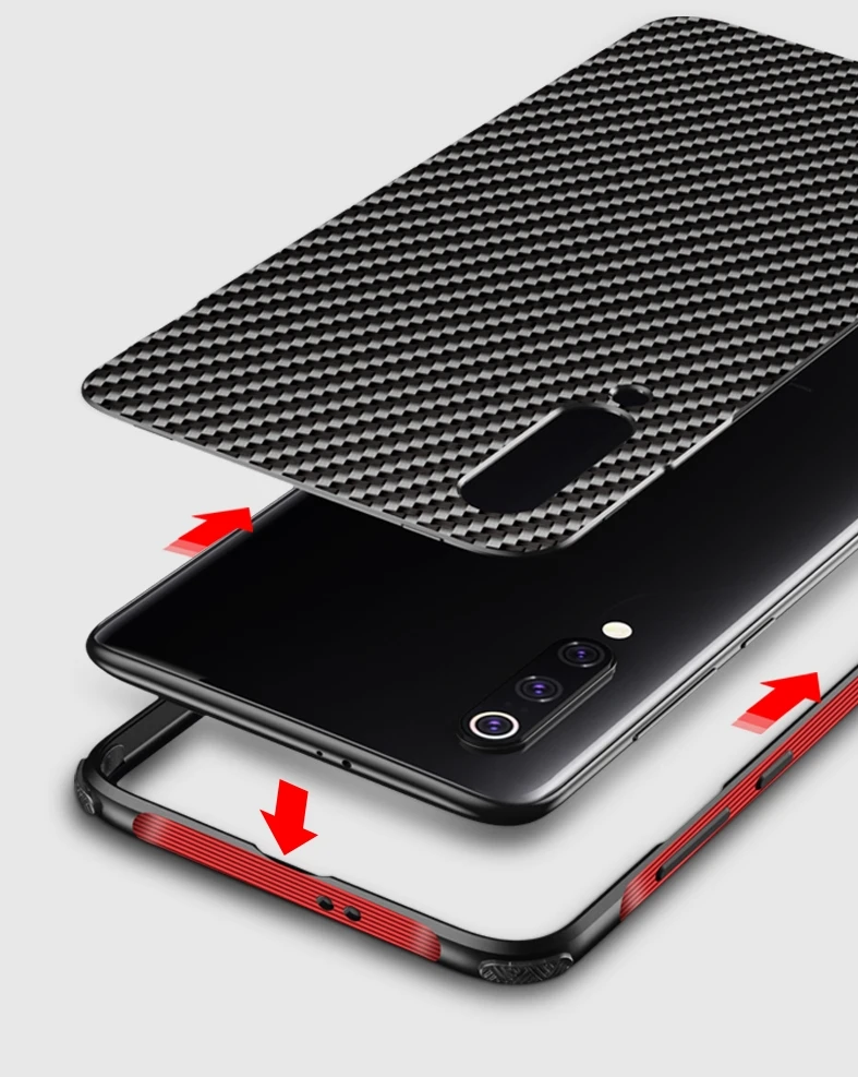 Чехол для Xiaomi mi 9T mi 9 8, металлический алюминиевый бампер, рамка из углеродного волокна, чехол для Xiao mi Red mi K20 Pro, чехол