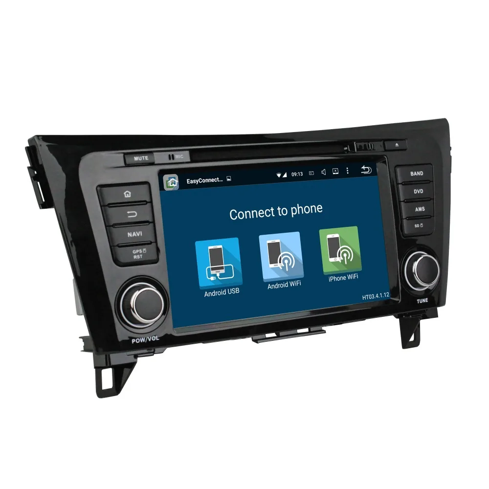Восьмиядерный 8 &quotAndroid6.0 ram 2G 2DIN автомобильный Радио dvd плеер для Nissan QashQai X Trail 2014 с