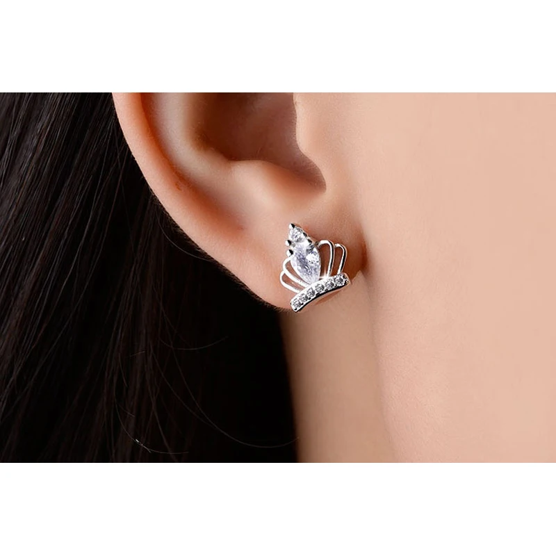 Свадебные украшения для невесты кубический цирконий искусственное серебро 925