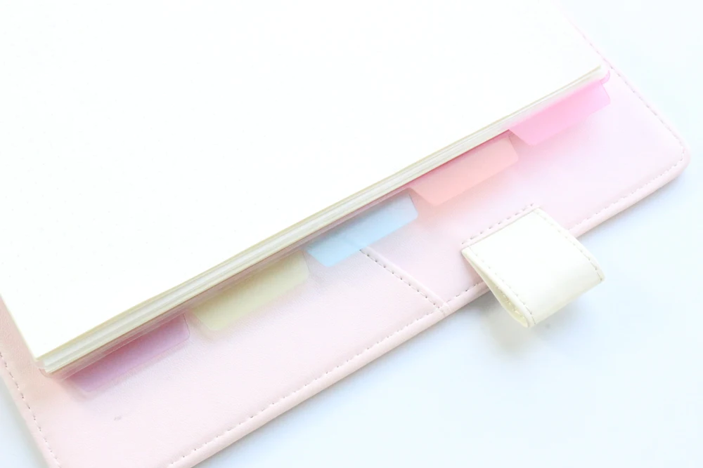 Domikee милый мультфильм 6 отверстий школы биндер пвх индексный разделитель канцелярские принадлежности, прекрасный мультфильм студента тетрадь закладки набор, A5A6