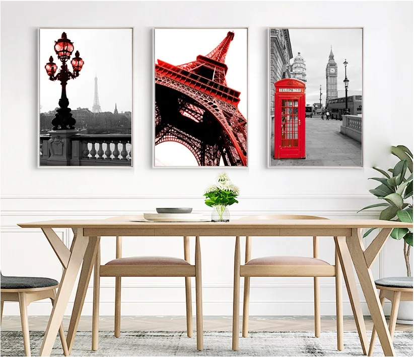 

European City Architecture Canvas Art Print Painting Poster Wall Pictures For Living Room Home Decoration Unframed