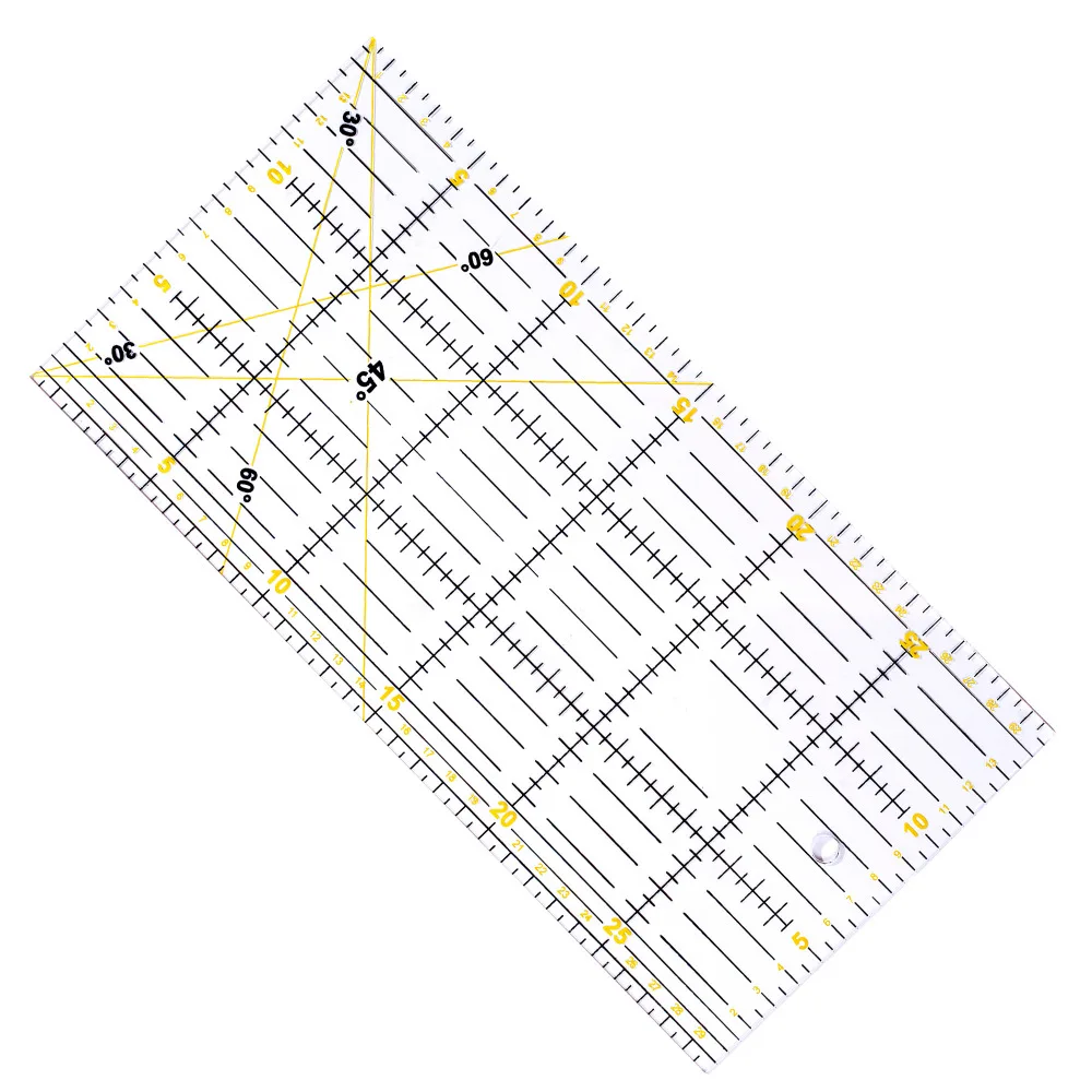 Пластиковая прозрачная линейка с французскими кривыми шлипами швейные