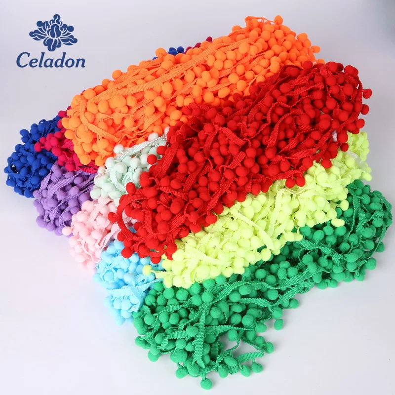 5 ярдов/партия мини Помпоны с жемчугом 10 мм|decorative lace|ball fringe ribbonball |