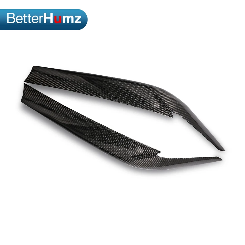 Для BMW G30 5 серии Карбоновые накладки на фары для передних фар аксессуары.