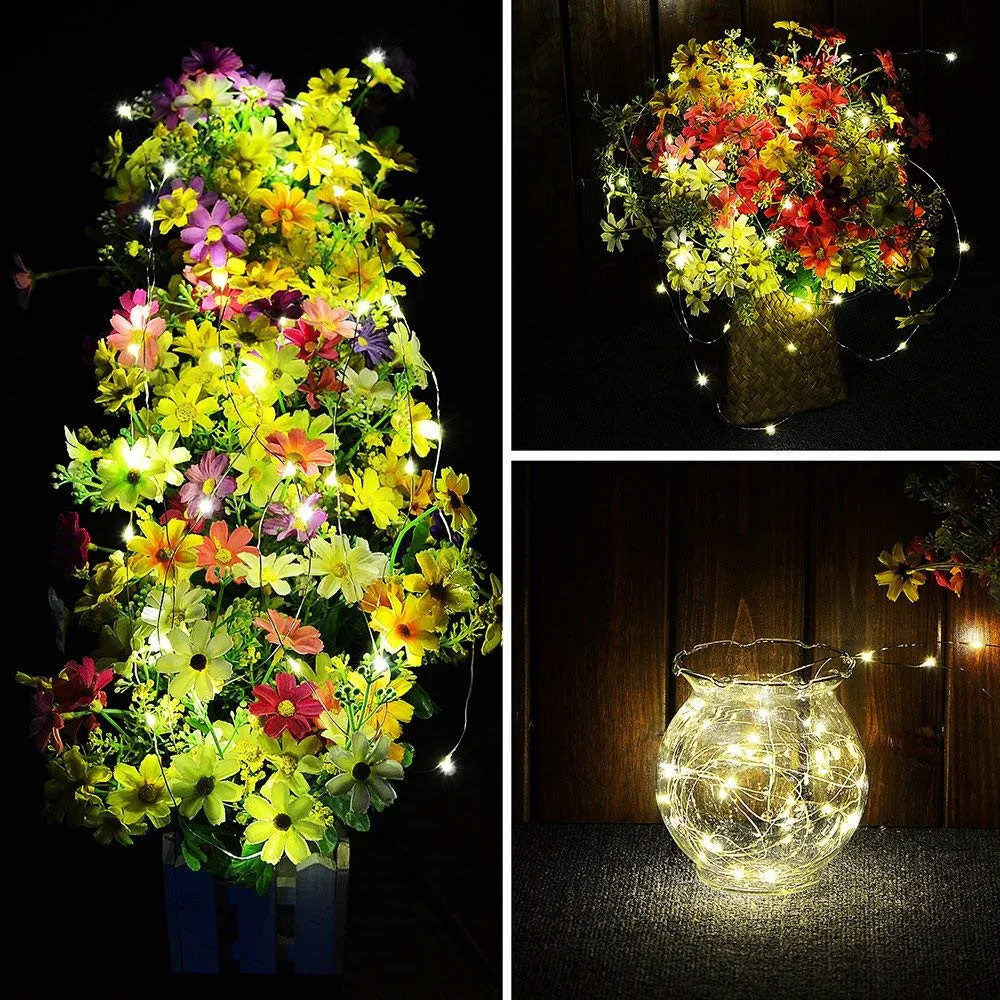 Бутылочные лампы в форме пробки для 2 м 20 LED бутылки вина романтическая гирлянда