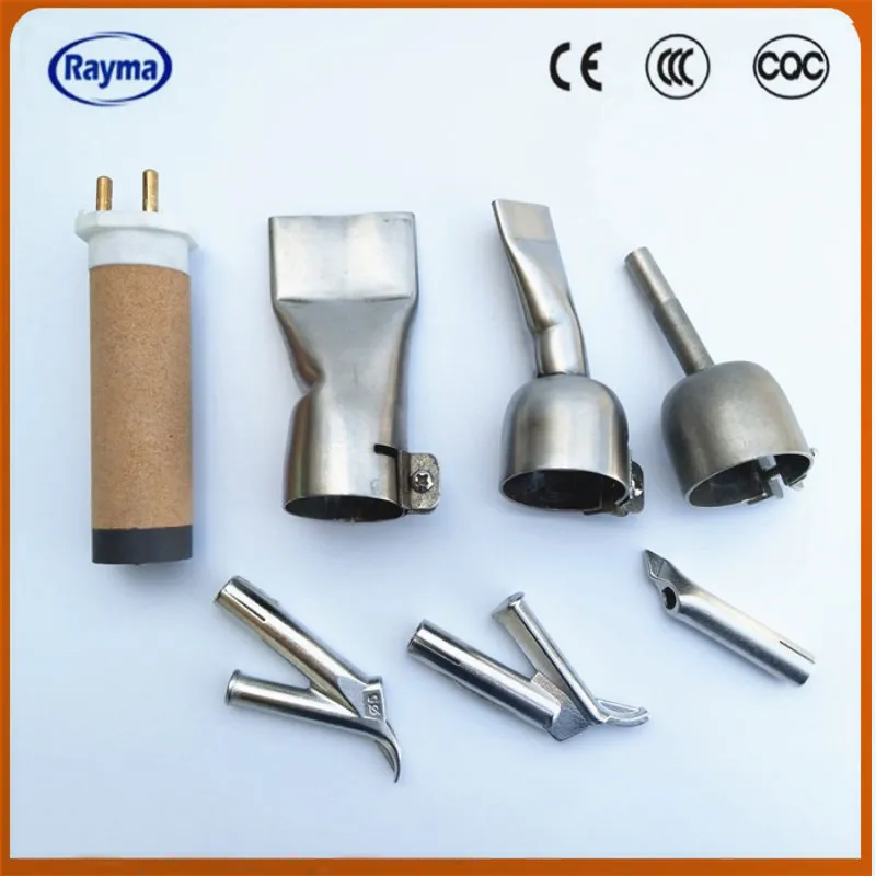 Горячая Распродажа бренд Rayma 1600 Вт сварочный аппарат для горячего воздуха пластиковый сварочный пистолет набор инструментов с 2х скоростной сварочной насадкой и 1x силиконовым валиком