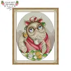 Набор для вышивки крестом Joy Sunday, сова, крест DA277 14CT 11CT