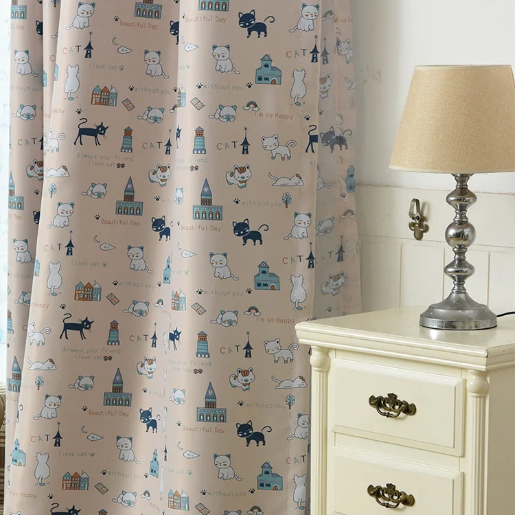 Британский затенение детей мальчиков девочек мультфильм кошки комната балкон