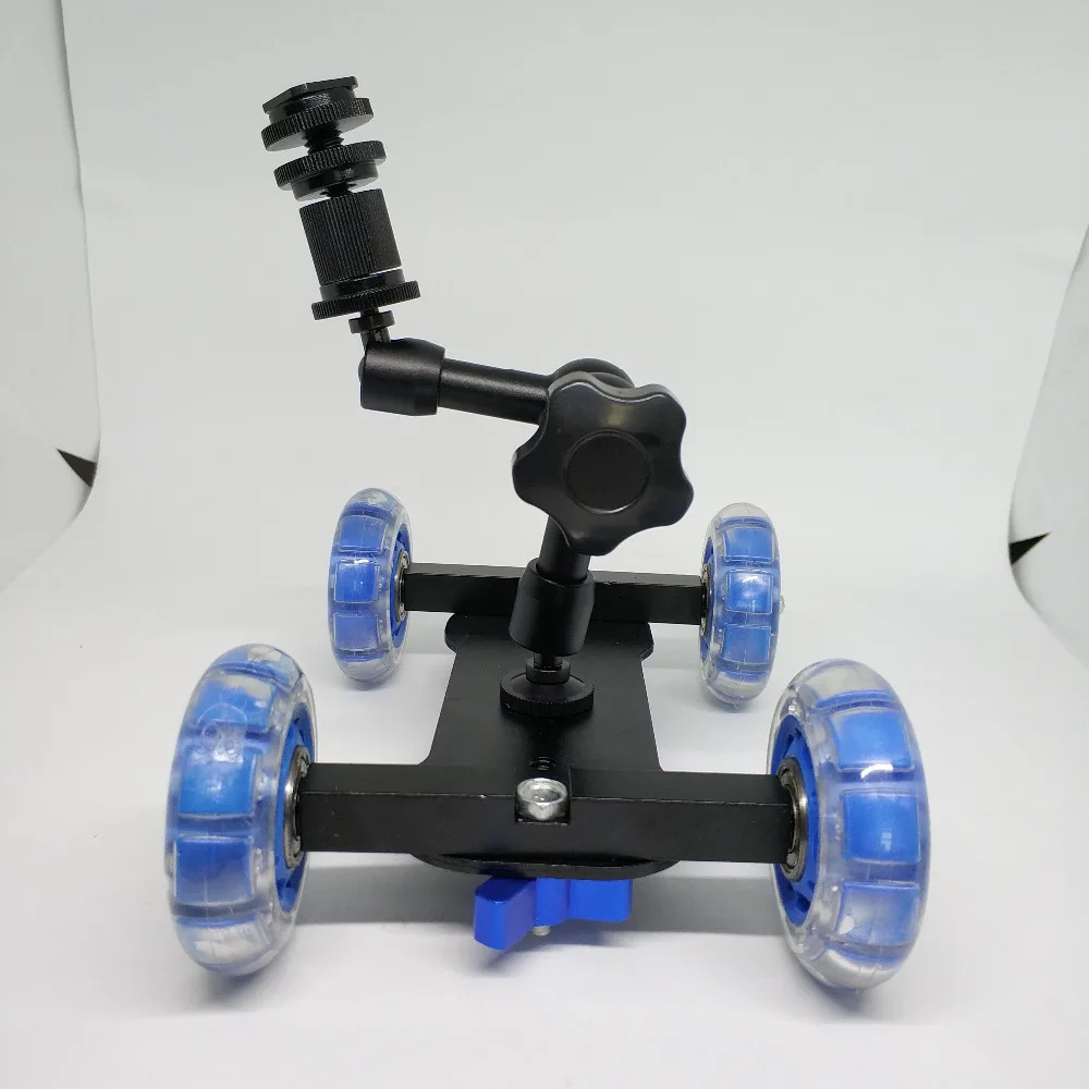 Kaliou Dolly Car + 7 ''Волшебная рукоятка настольная Мобильная роликовая видеокамера