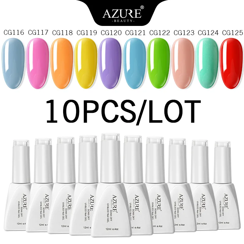 Гель-лак для ногтей Azure Beauty Полупостоянный УФ-лак отмачиваемый долговечный