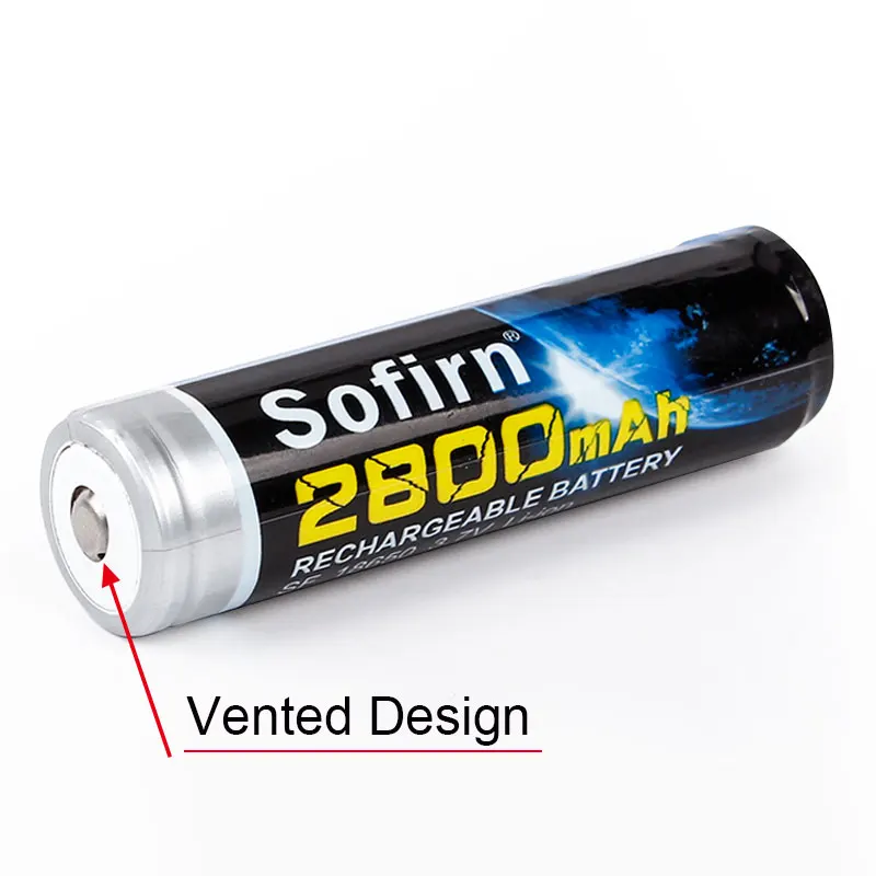 Sofirn аккумуляторная батарея 18650 2800mAh литиевая батарея 3,7 V Li-Ion с PCB предварительно заряженной батареей для светодиодный фонарик батареи