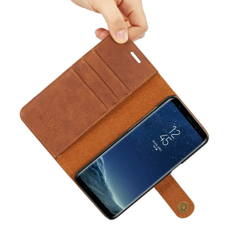 Оригинальный Магнитный съемный чехол бумажник DG.MING для Samsung J330 J530 J730 из