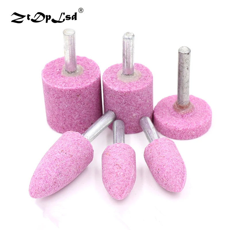 

ZtDpLsd 1Pcs 6mm Shank Abrasive Mounted Stone Cylindrical For Dremel Rotary Tools Grinding Wheel Head Polishing Metal Wood Tool