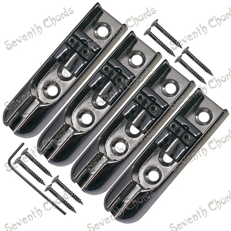 Набор из 4 отдельных мостовых сиденья для 4-струнных бас-гитар аксессуары 3 цвета