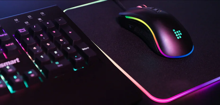 Tronsmart TG007 Проводная игровая мышь, геймерская компьютерная мышь с 16,8 миллионов RGB, 9 программируемых кнопок, 7200 точек/дюйм и снайперская кнопка