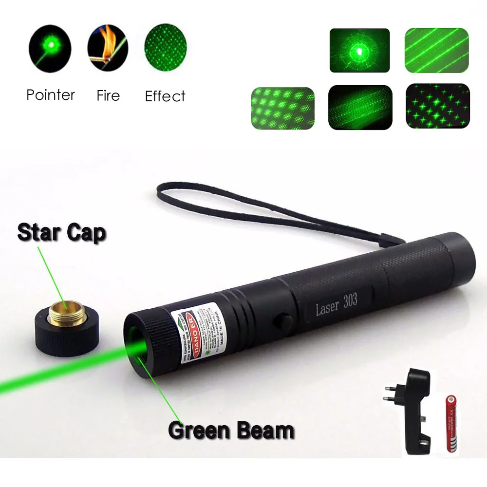 

laser pointer hunting green lazer tactical Laser sight Pen 303 532nm 2000m Burning laserpen camping tools Powerful laserpointer