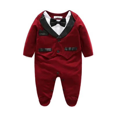 HY273-Red Kimocat/Одежда для новорожденных мальчиков и девочек; детские комбинезоны с длинными рукавами; Одежда для Хэллоуина; Детский комбинезон для малышей - Цвет: HY273-Red